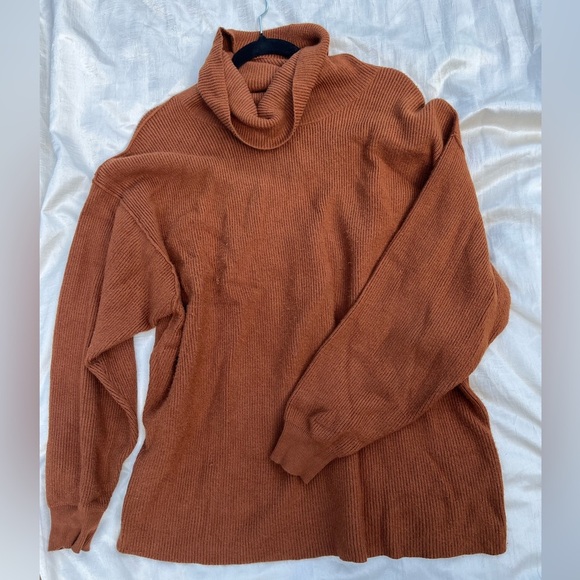 Free People Rust Cowl Neck Sweater - Picture 2 of 8